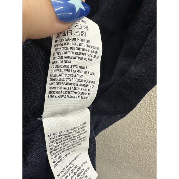 American Eagle Womens Shirt Size Small Blue Ahh-Mazingly Soft Long Sleeve - Picture 5 of 10